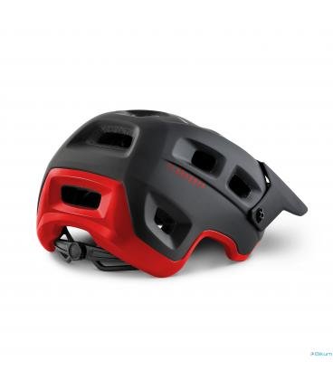 CASCO MET TERRANOVA NEGRO ROJO - Imagen 1